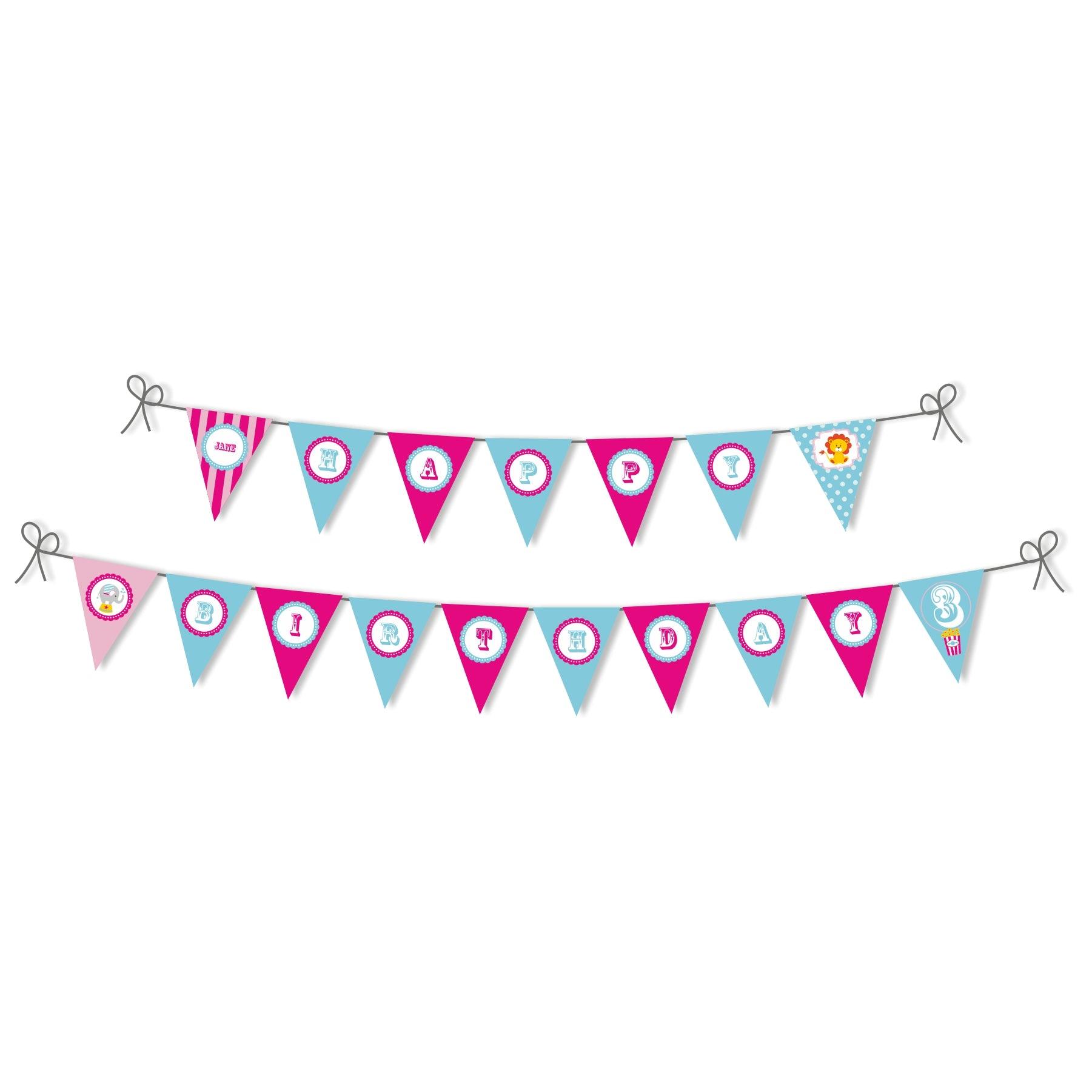 Girly Carnival Party Decorations Kit - 80 Pieces Combo Pack PACKAGES Pretty UR Party