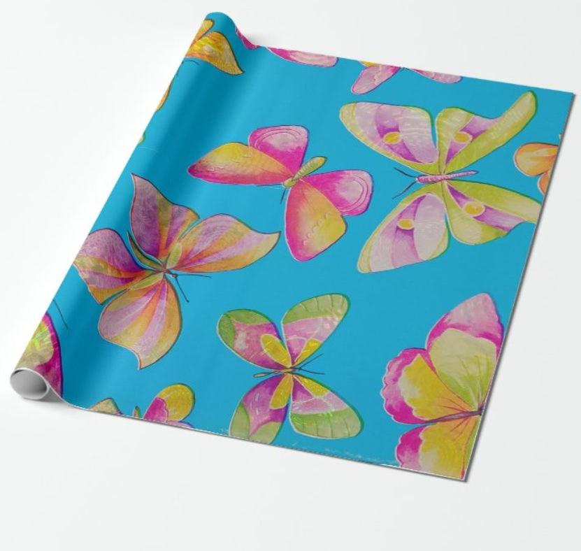 Butterfly Wrapping Paper (Pack of 5) ACCESSORIES Pretty UR Party