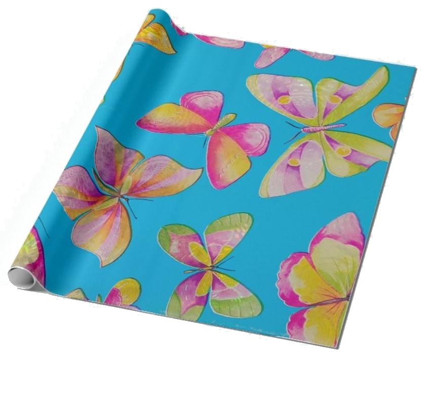 Butterfly Wrapping Paper (Pack of 5)