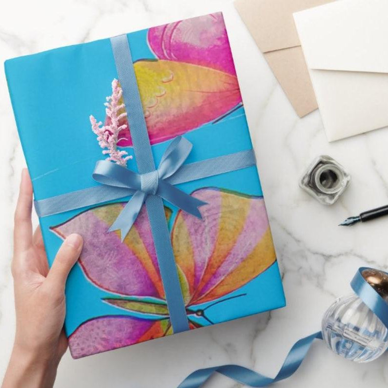 Butterfly Wrapping Paper (Pack of 5) ACCESSORIES Pretty UR Party