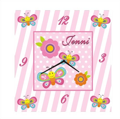 Personalised Butterfly Clock — image 4