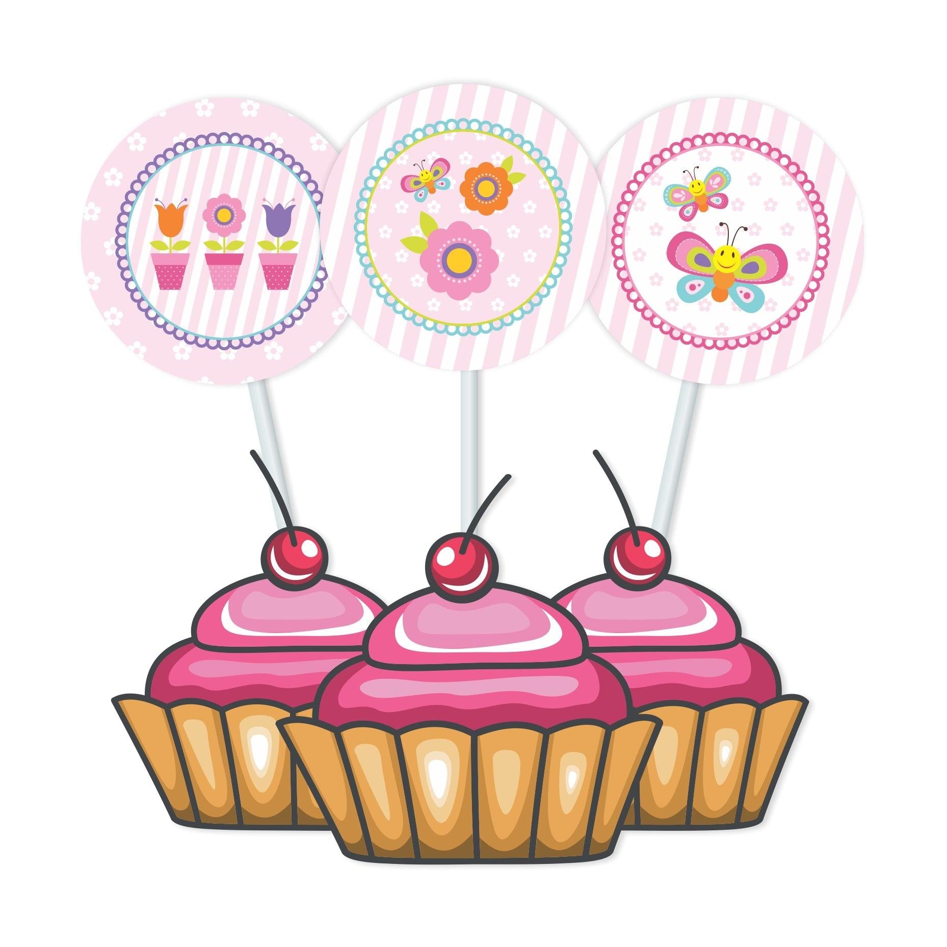 Butterfly Cupcake / Food Toppers THEME PARTIES Pretty UR Party