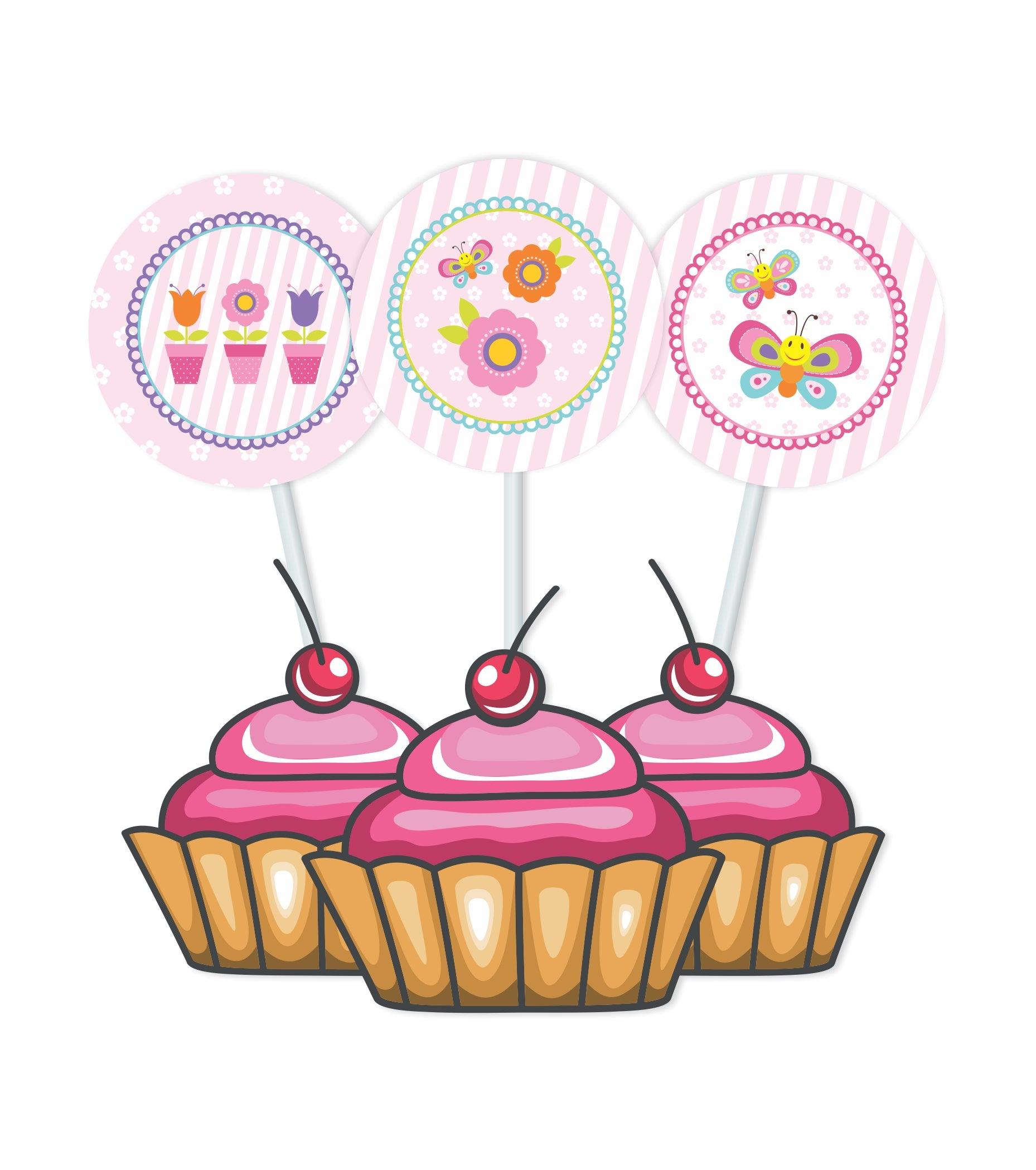 Butterfly Cupcake / Food Toppers THEME PARTIES Pretty UR Party