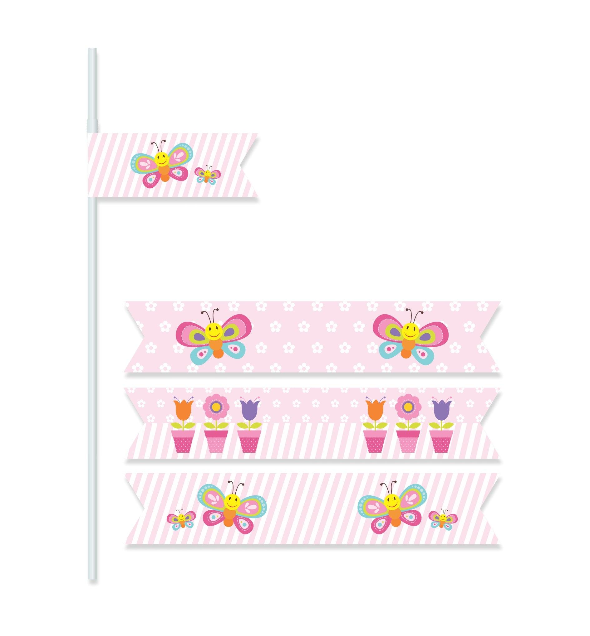Butterfly Drink Straws THEME PARTIES Pretty UR Party