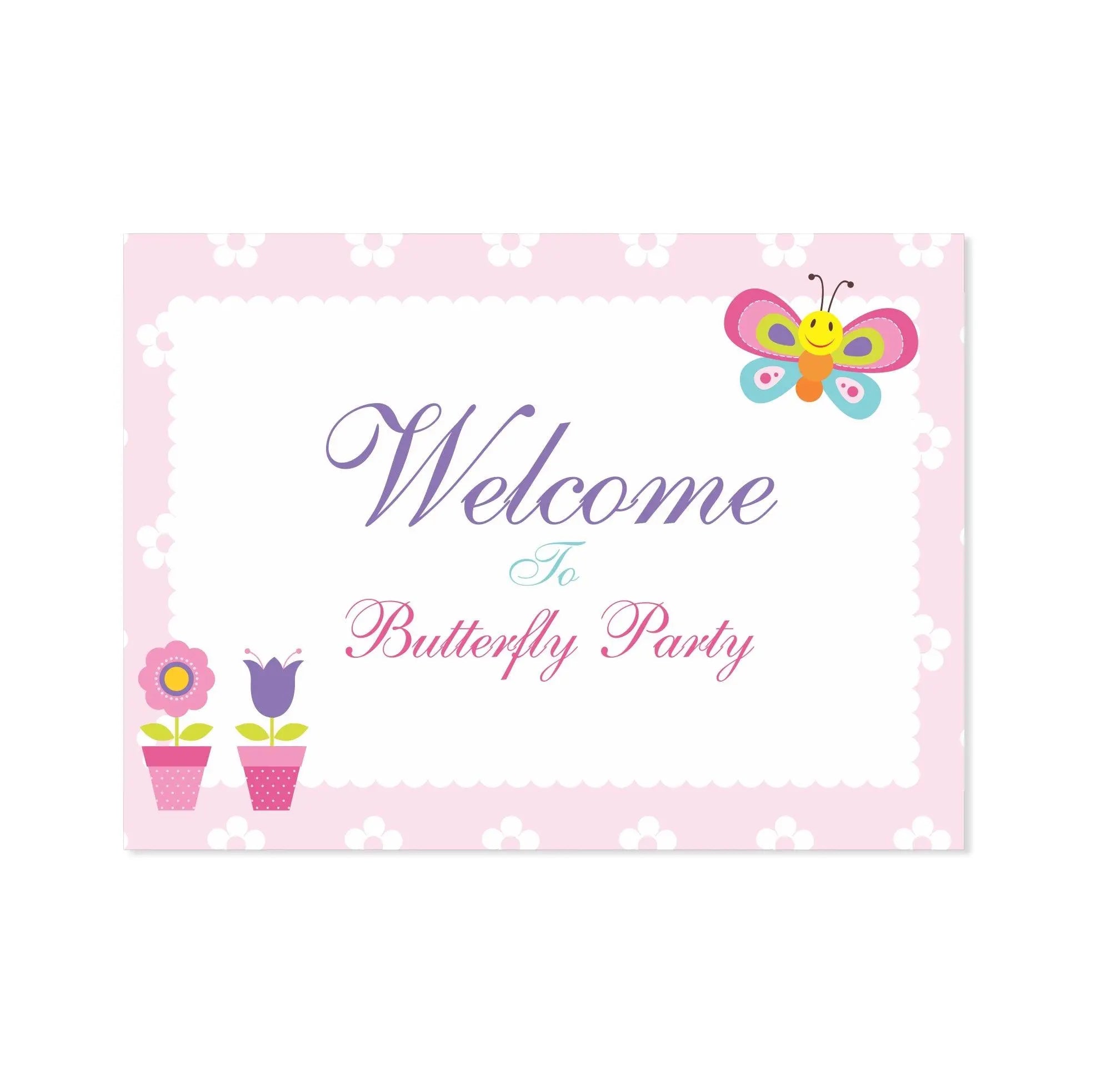 Butterfly Entrance Banner / Door Sign THEME PARTIES Pretty UR Party Butterfly Entrance Banner / Door Sign THEME PARTIES Pretty UR Party