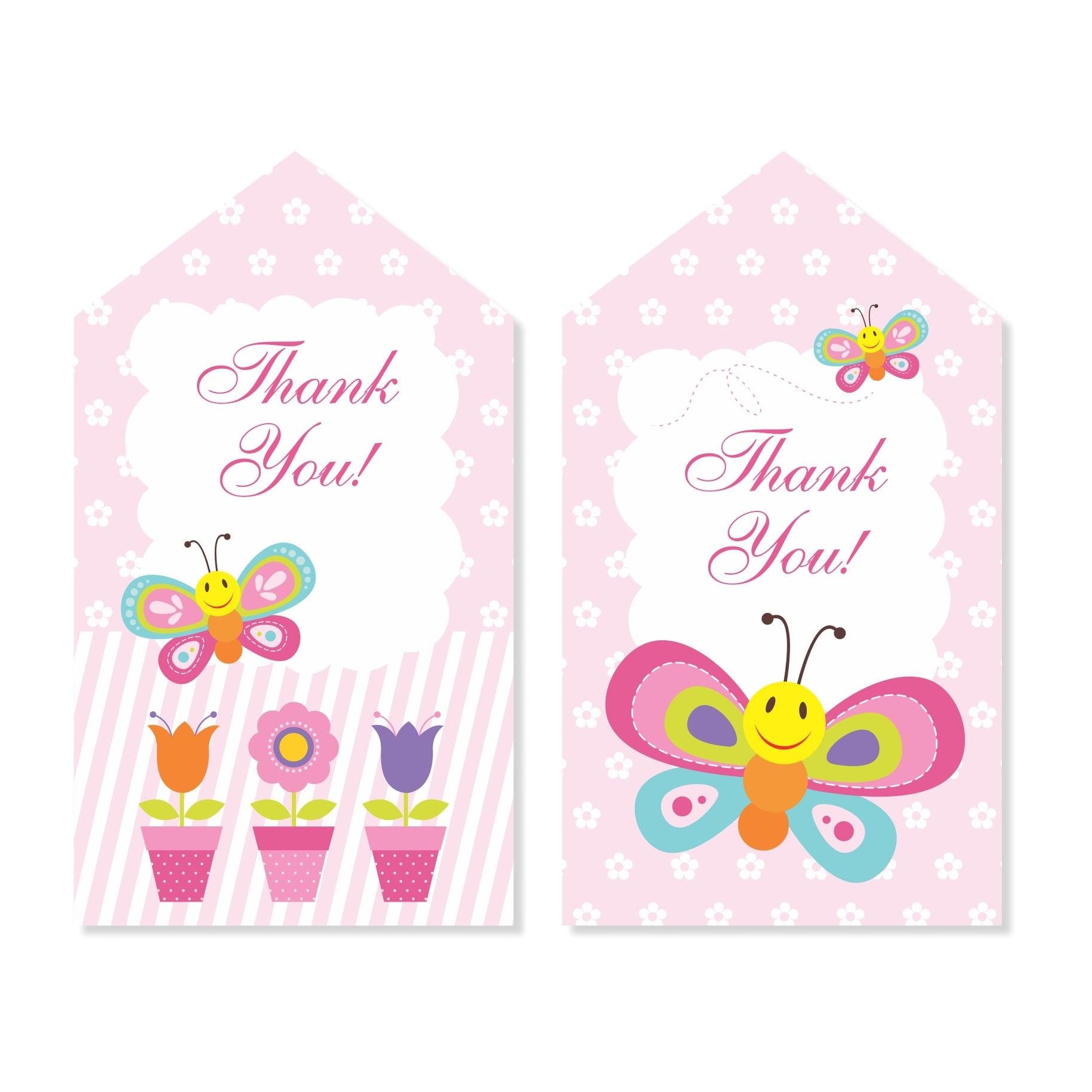 Butterfly Thank you Tags THEME PARTIES Pretty UR Party
