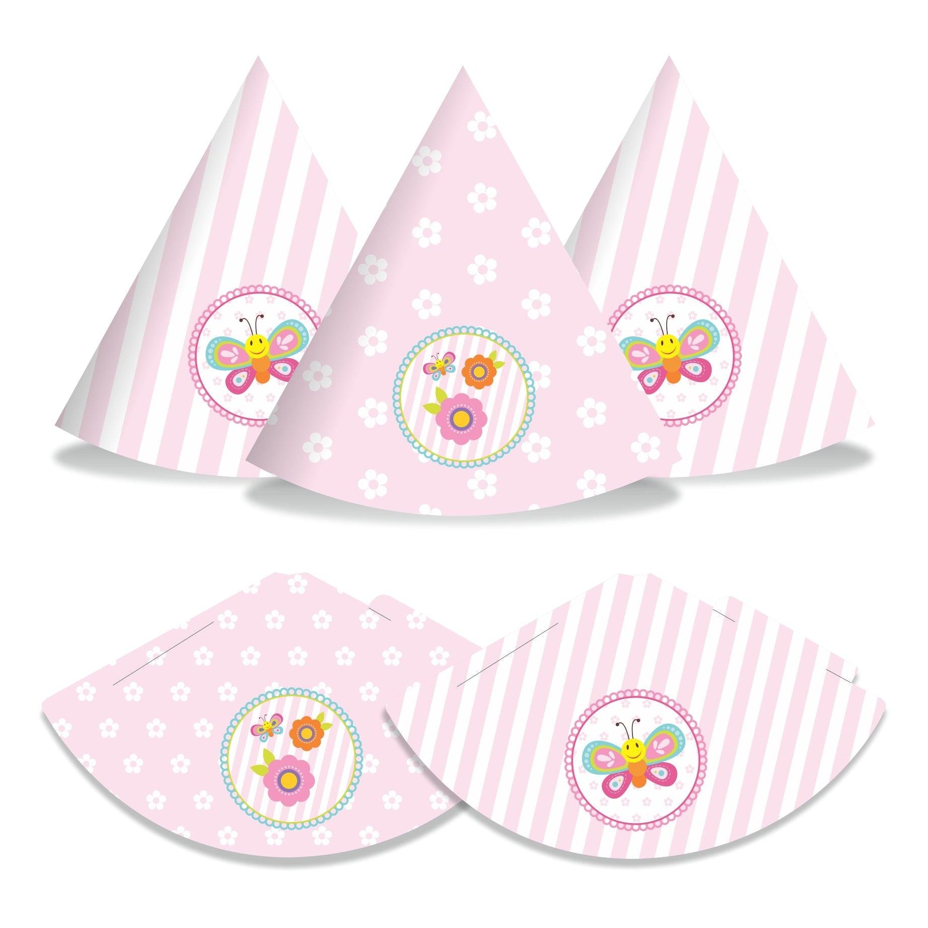 Butterfly Hats - Pack of 10 THEME PARTIES Pretty UR Party
