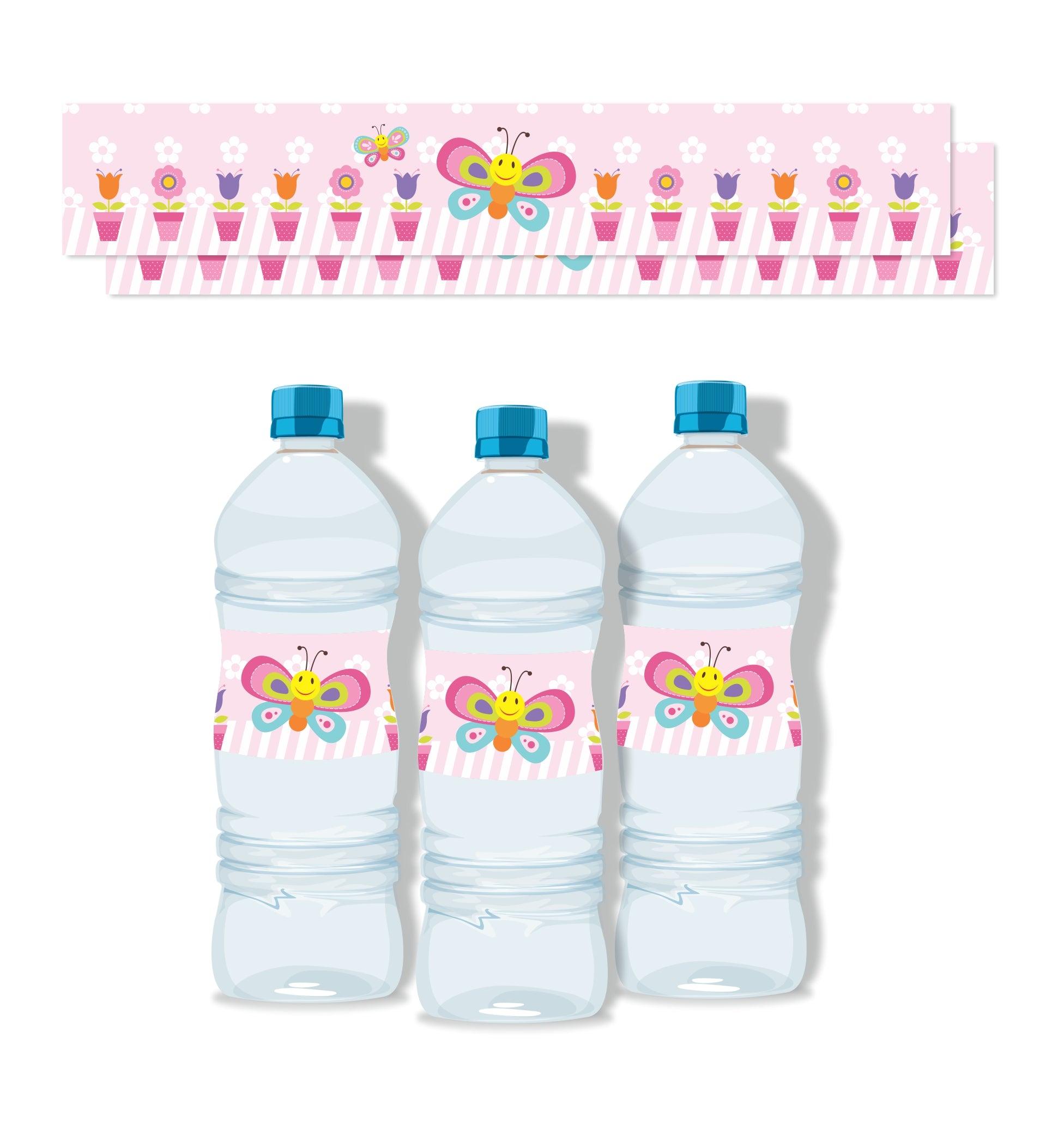 Butterfly Water Bottle Labels THEME PARTIES Pretty UR Party