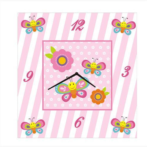 Personalised Butterfly Clock THEME PARTIES Pretty UR Party
