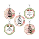 Pink Floral and Bird Cage Party Decorations kit - 80 pieces Combo Pack THEME PARTIES Pretty UR Party