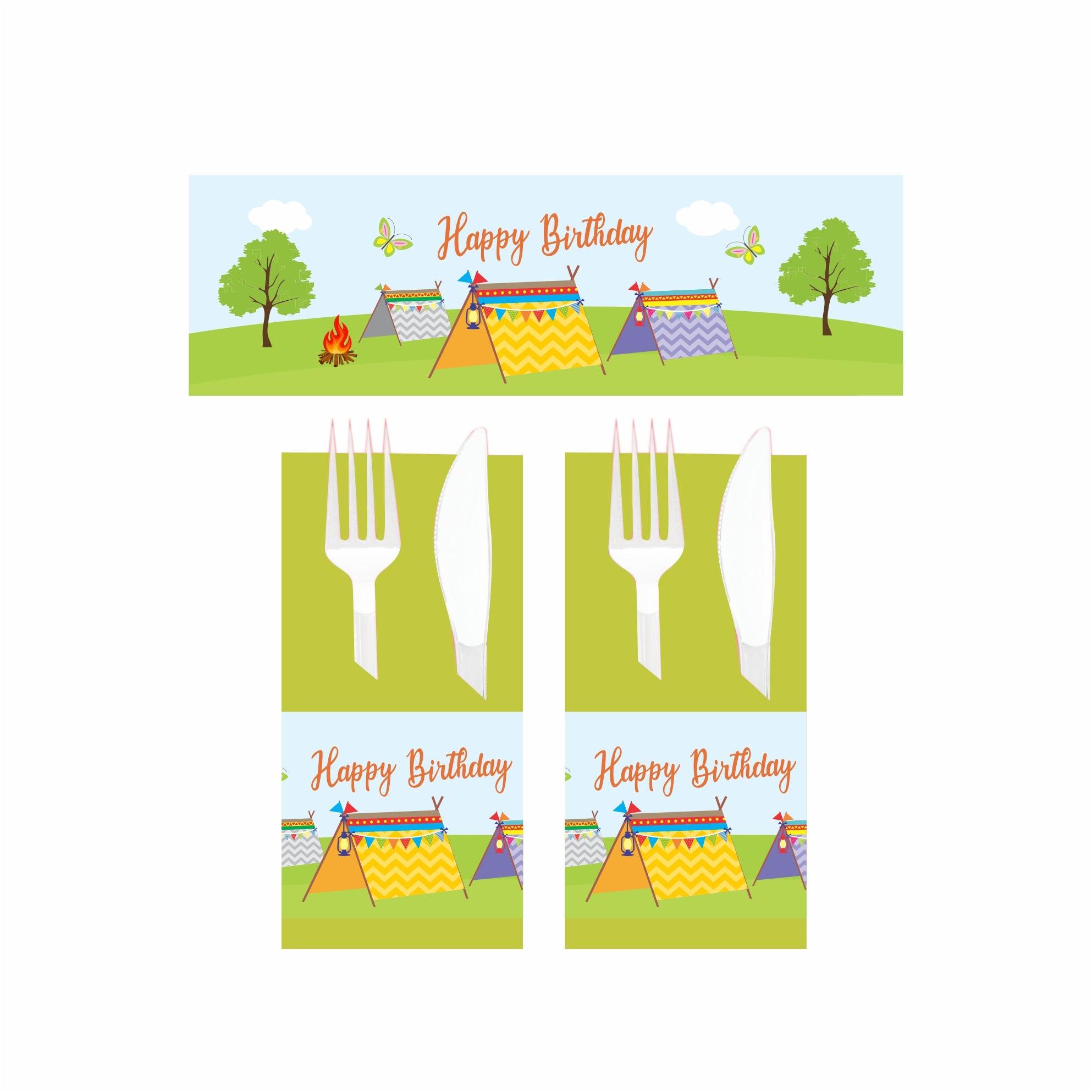 Camping Theme Napkin Rings THEME PARTIES Pretty UR Party