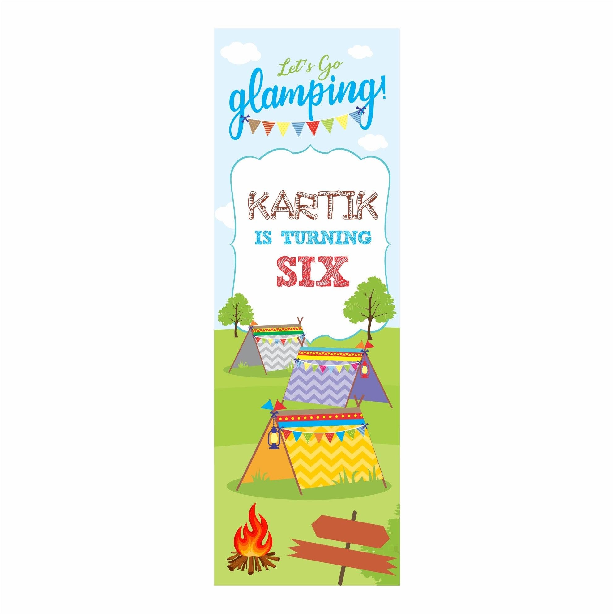 Camping Theme Door Banner THEME PARTIES Pretty UR Party