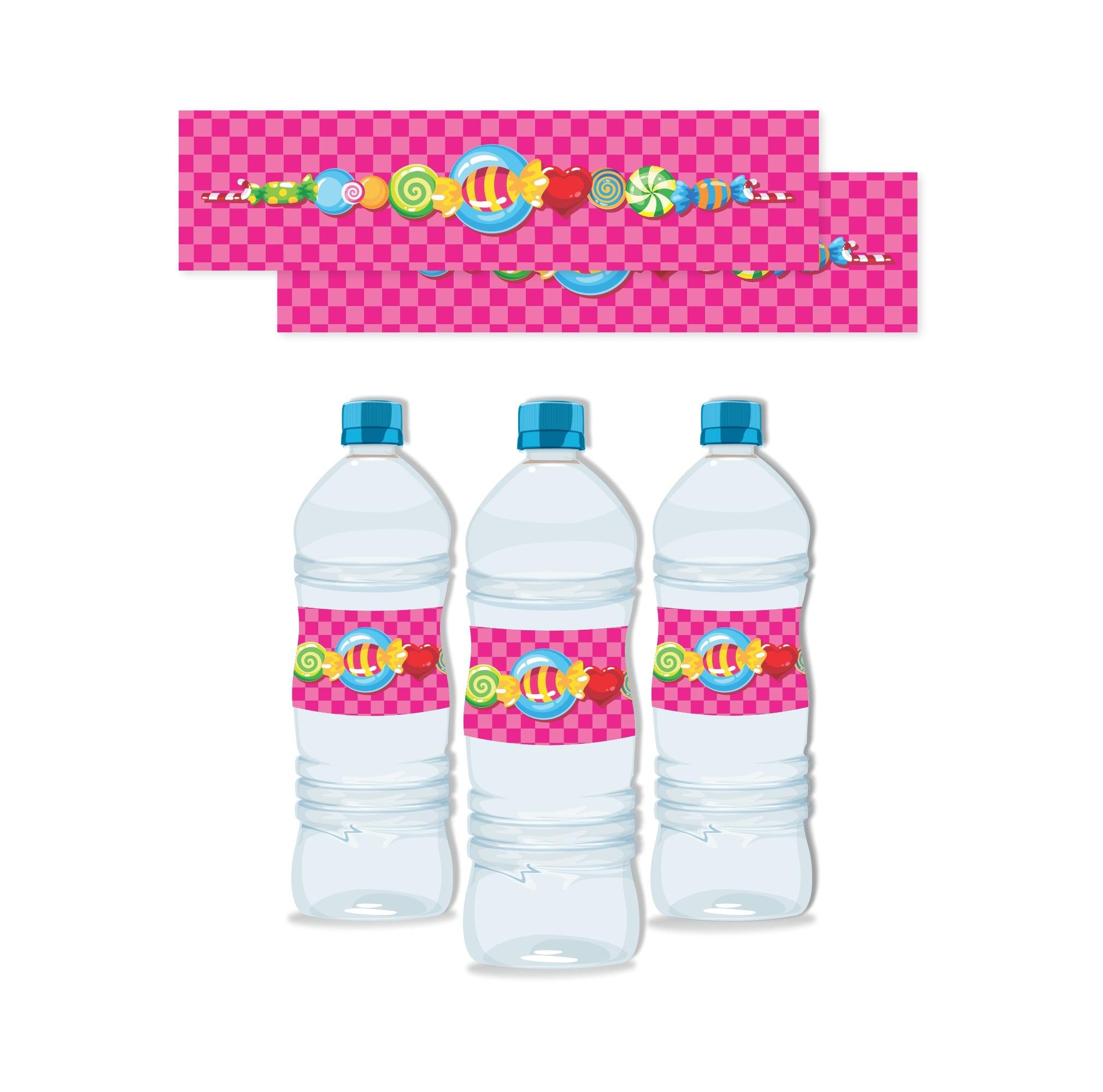 Candy Shoppe Water Bottle Labels THEME PARTIES Pretty UR Party