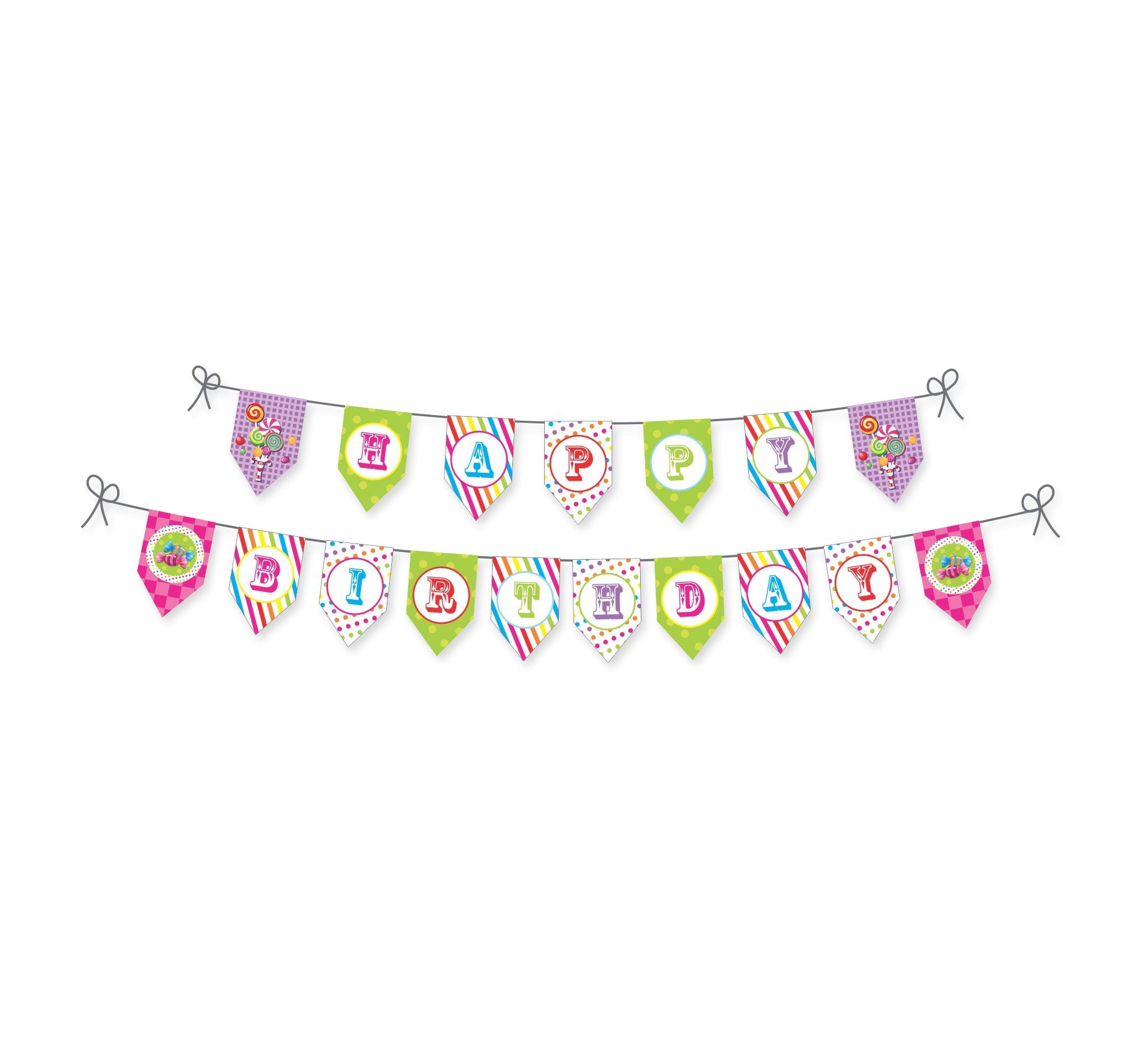 Candy Shoppe Bunting THEME PARTIES Pretty UR Party