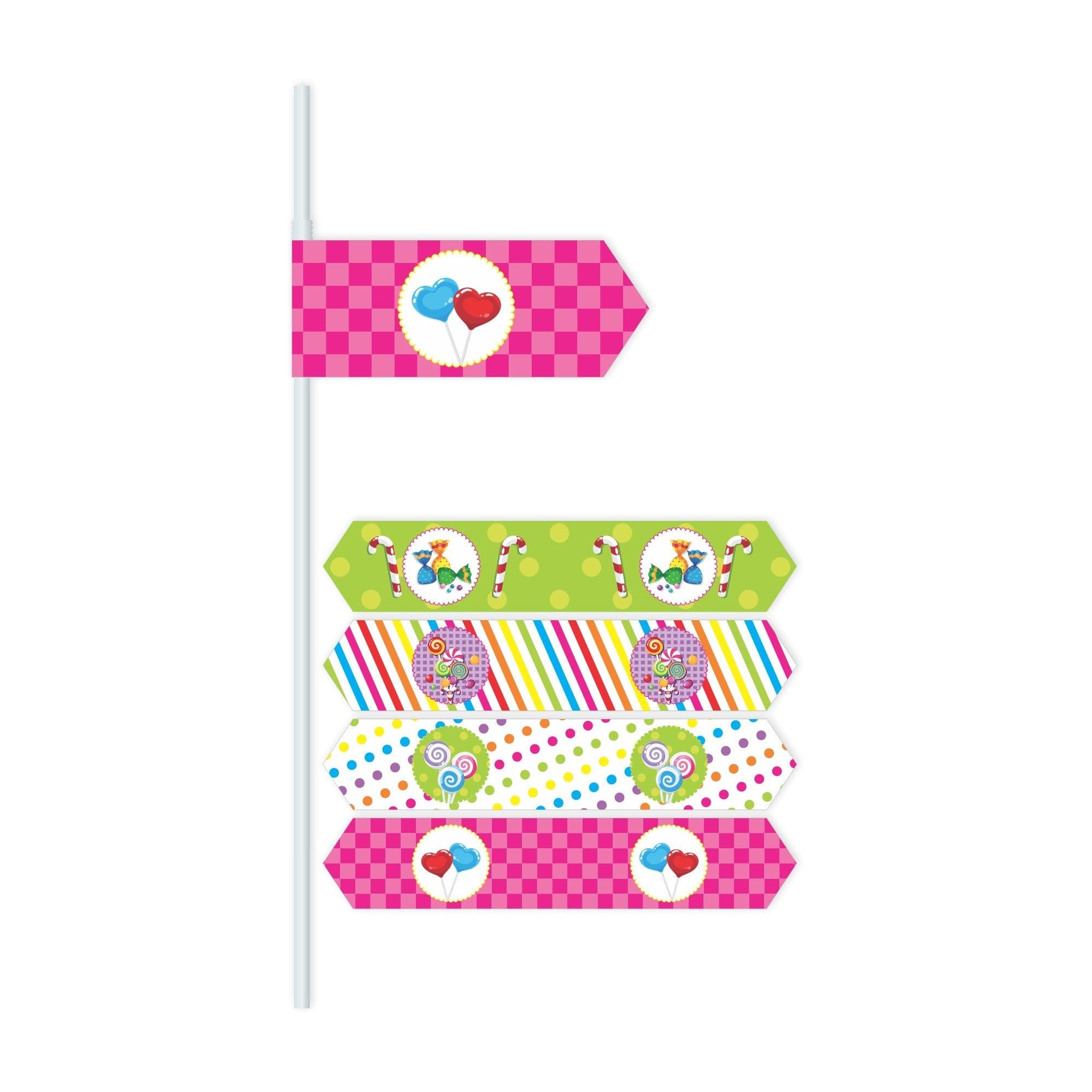 Candy Shoppe Drink Straws THEME PARTIES Pretty UR Party