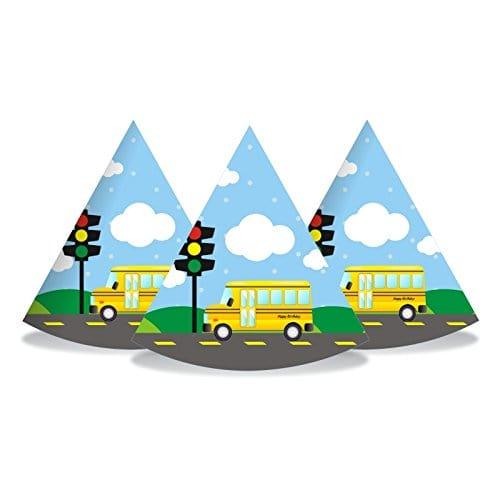 Wheels On The Bus Party Decorations - 80 pcs package THEME PARTIES Pretty UR Party