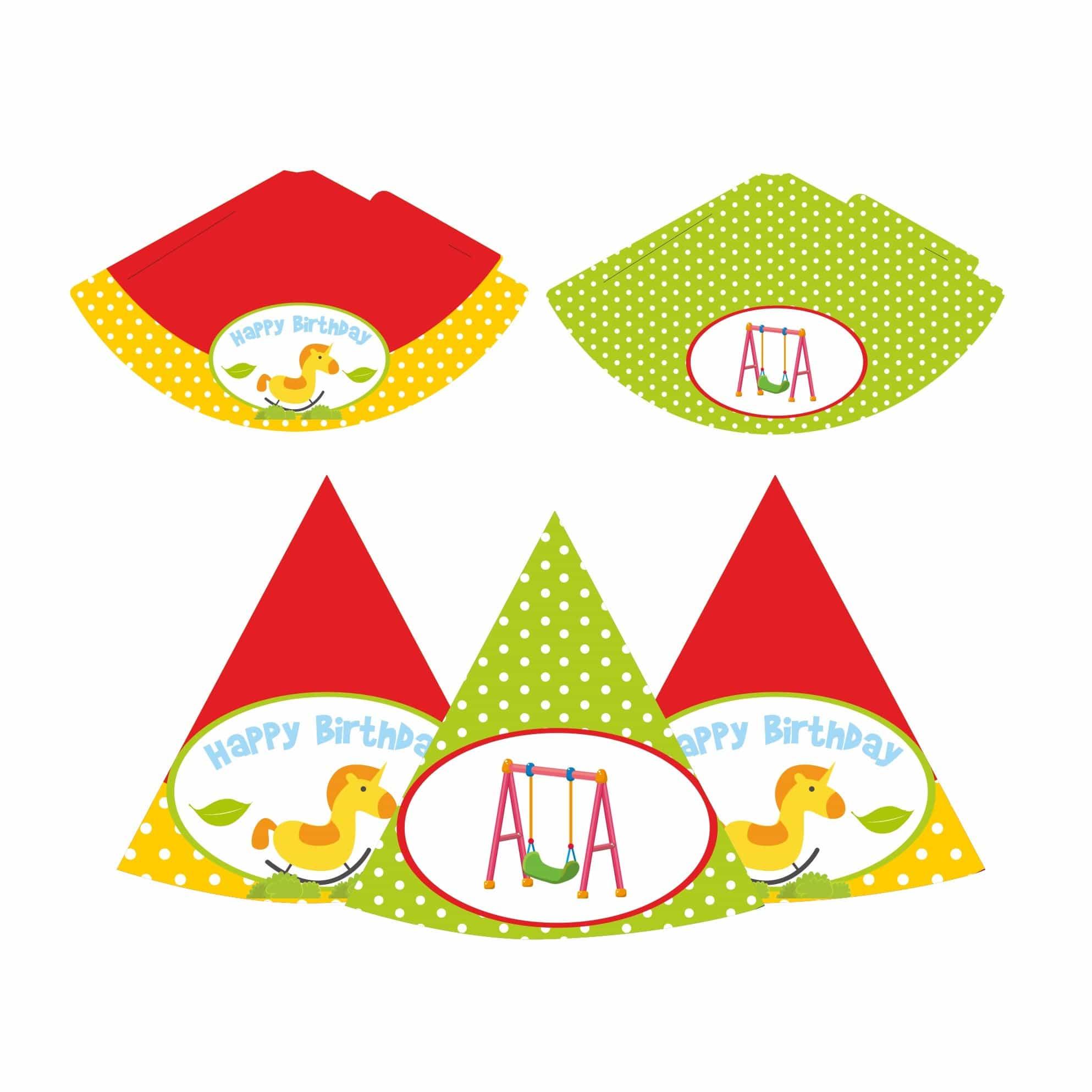 Play Ground Party Decorations Kit- 80 Pieces Combo pack BIRTHDAYS Pretty UR Party