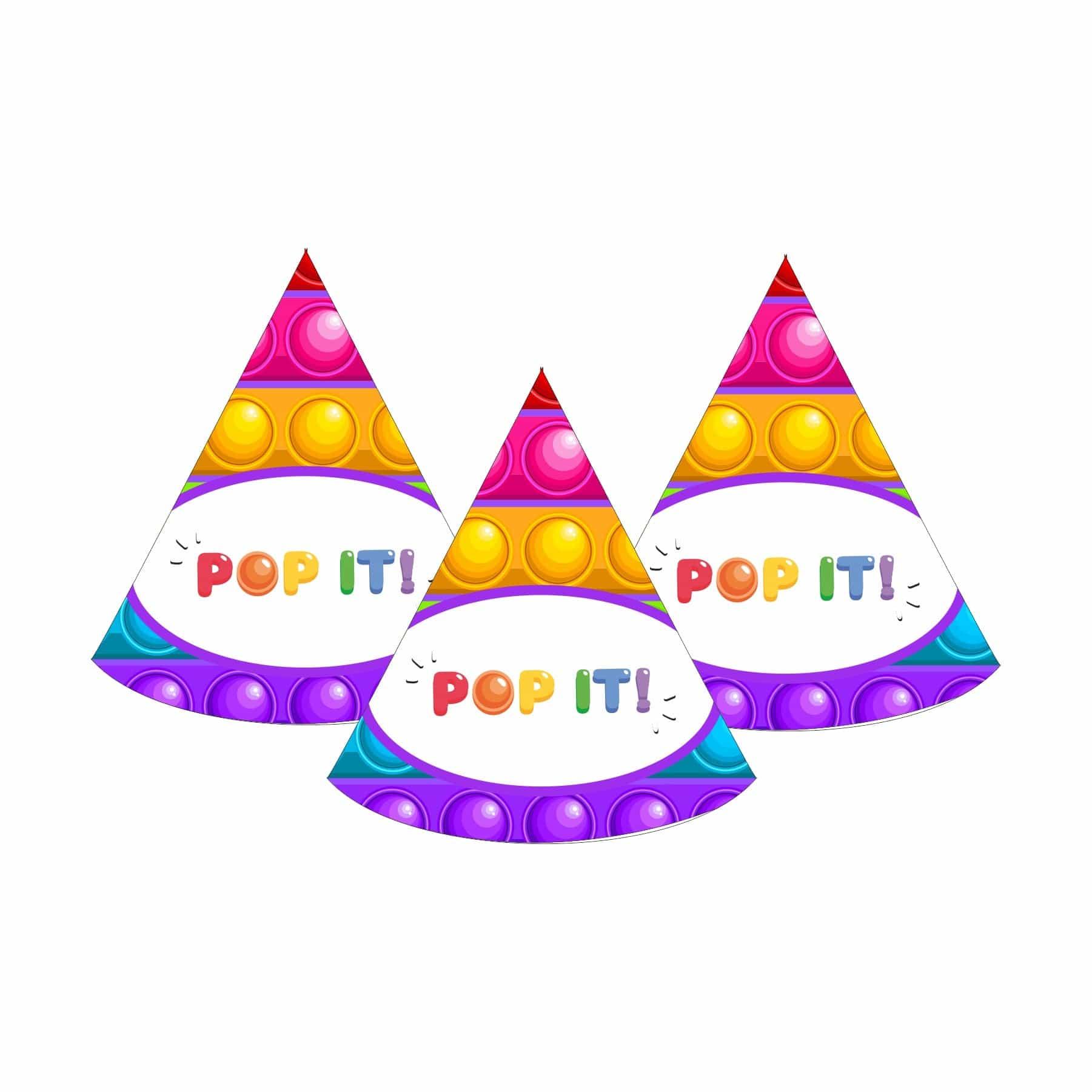 Pop It theme Party Decorations Kit - 80 Pieces combo pack PACKAGES Pretty UR Party