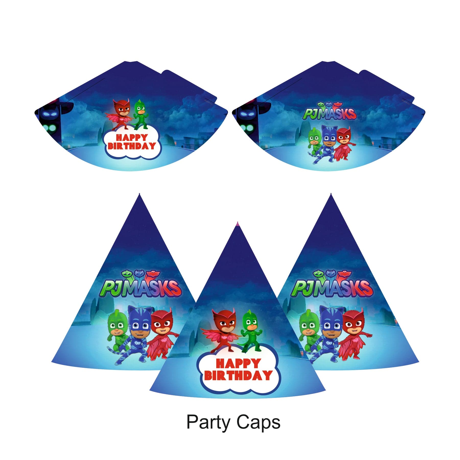 PJ Masks Decorations Package - 70 pieces Combo BIRTHDAYS Pretty UR Party