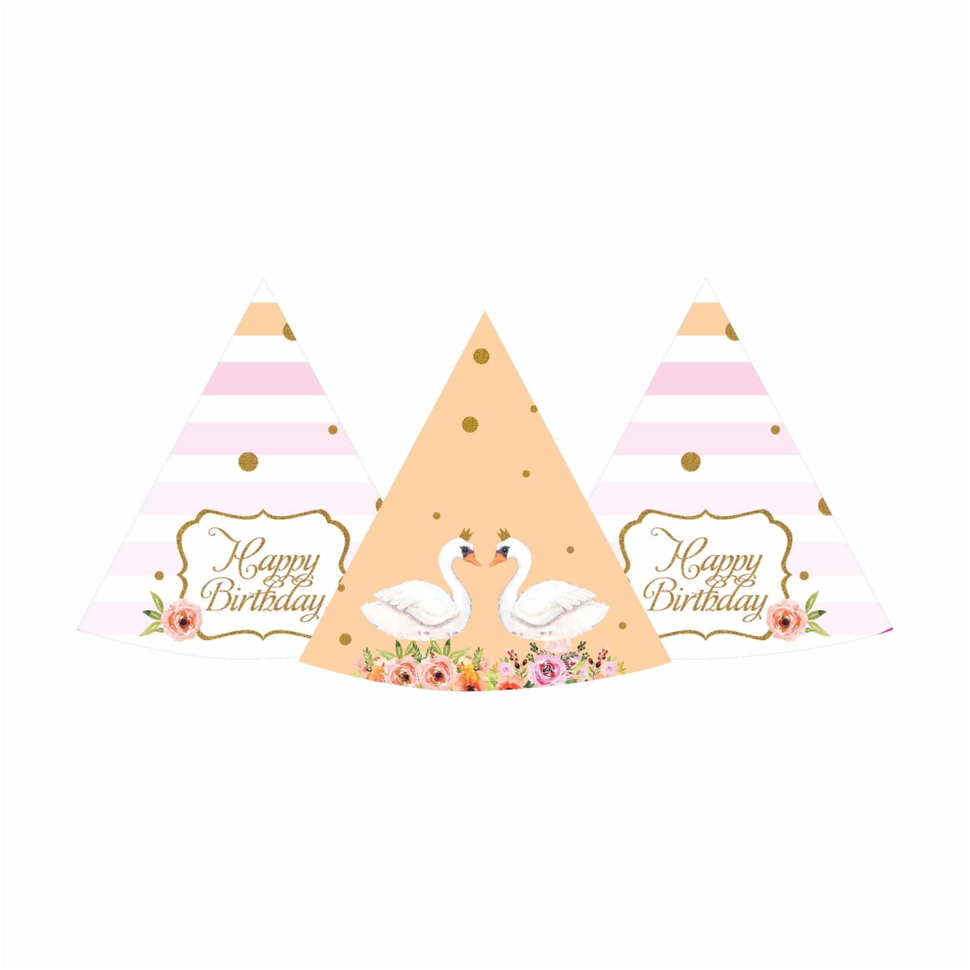 Swan Party Decorations Kit - 80 Pieces Combo Pack BIRTHDAYS Pretty UR Party