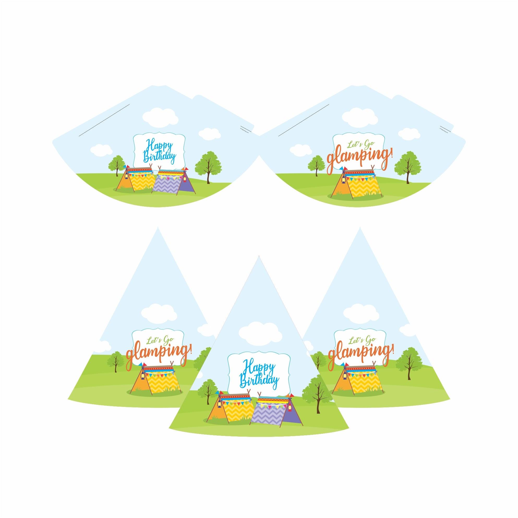 Camping Party Decorations Kit - 80 Pieces Combo pack BIRTHDAYS Pretty UR Party