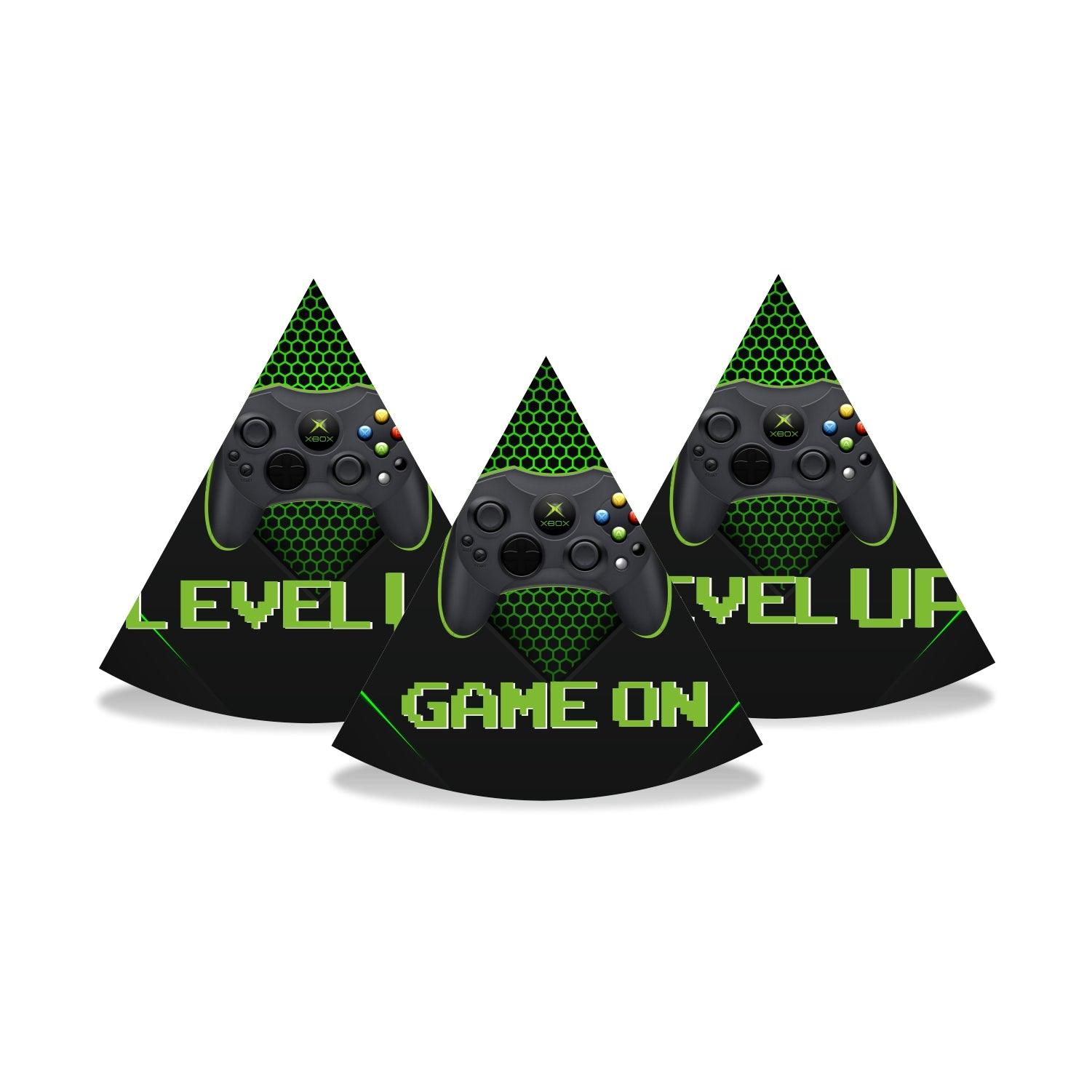 Game On theme Caps - Pack of 10 THEME PARTIES Pretty UR Party