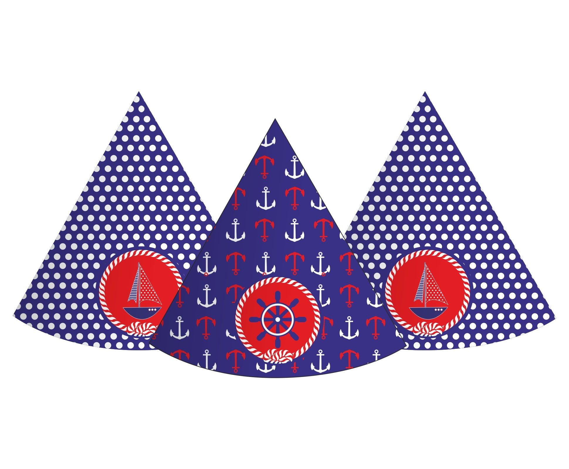 Nautical Party Decorations Kit - 80 pieces Combo Pack BIRTHDAYS Pretty UR Party