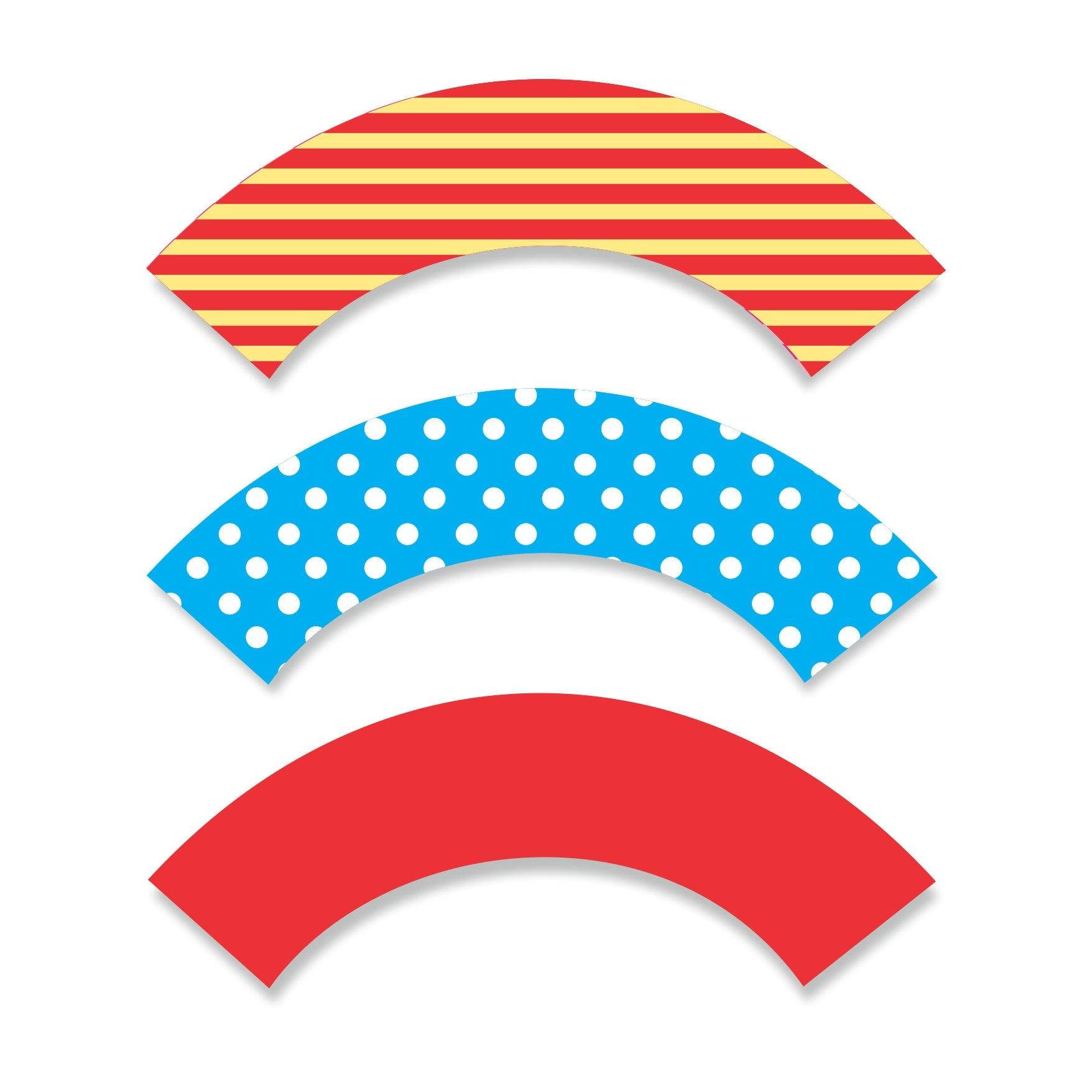 Carnival Cupcake Wrappers THEME PARTIES Pretty UR Party