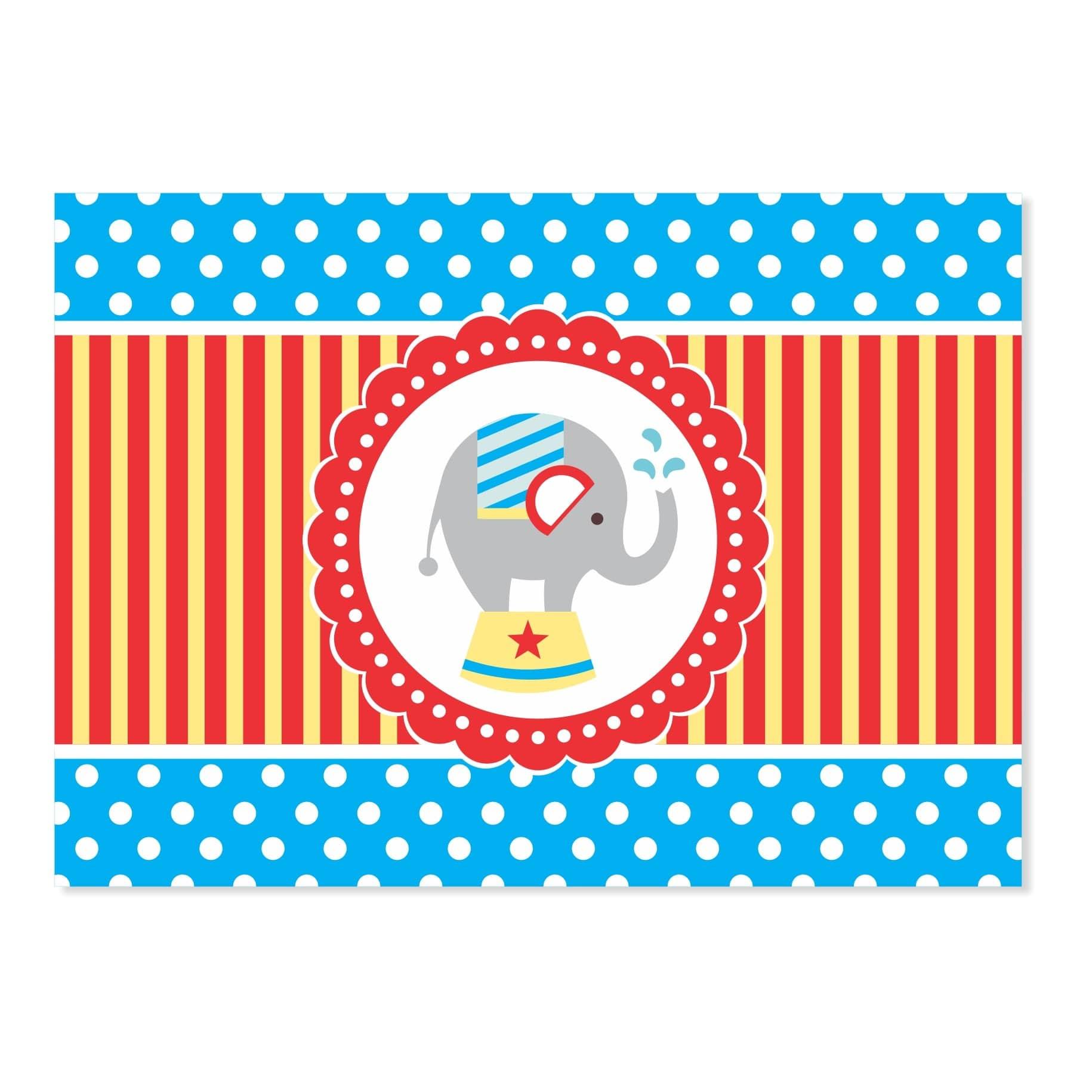 Carnival Table Mats THEME PARTIES Pretty UR Party