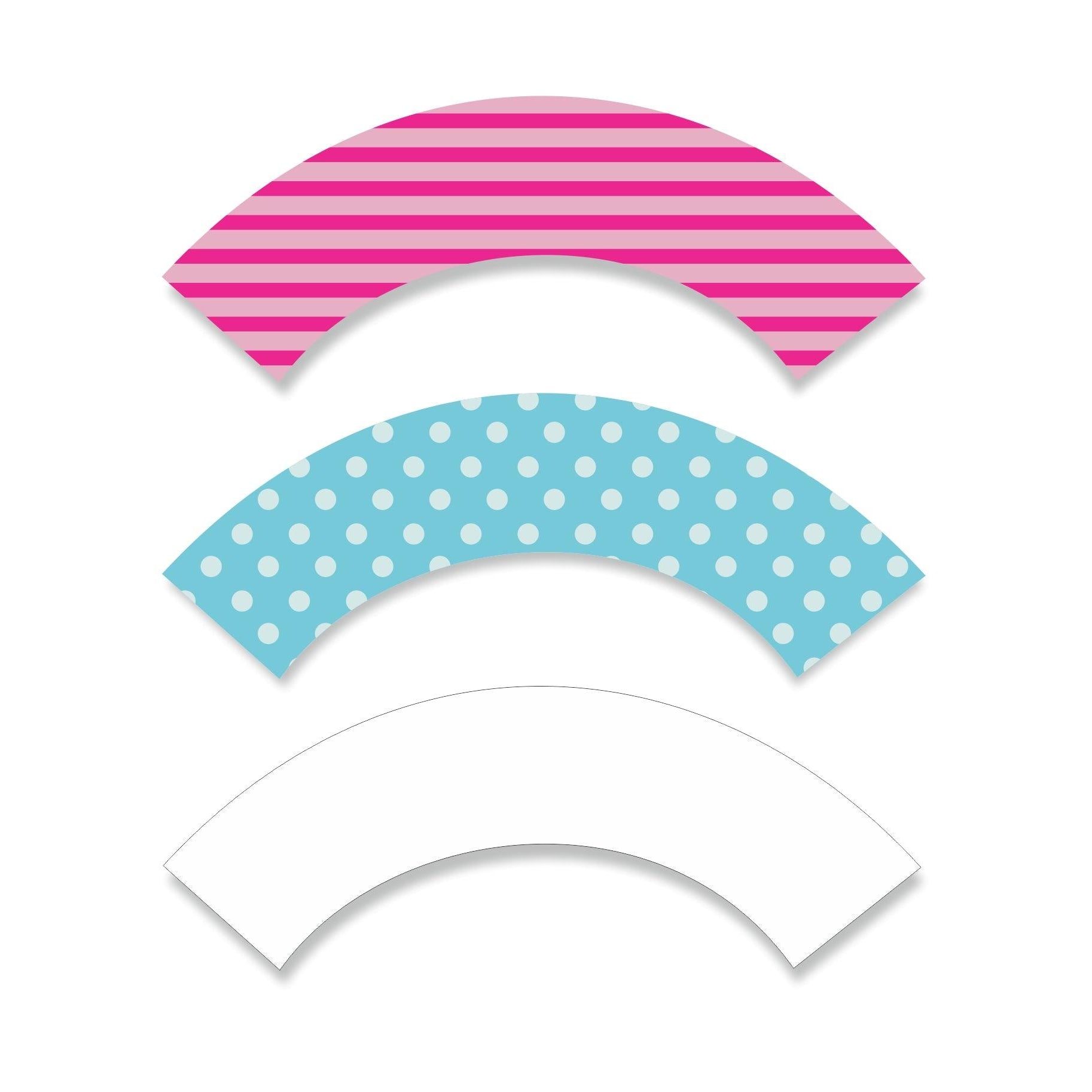 Girly Carnival Cupcake Wrappers THEME PARTIES Pretty UR Party