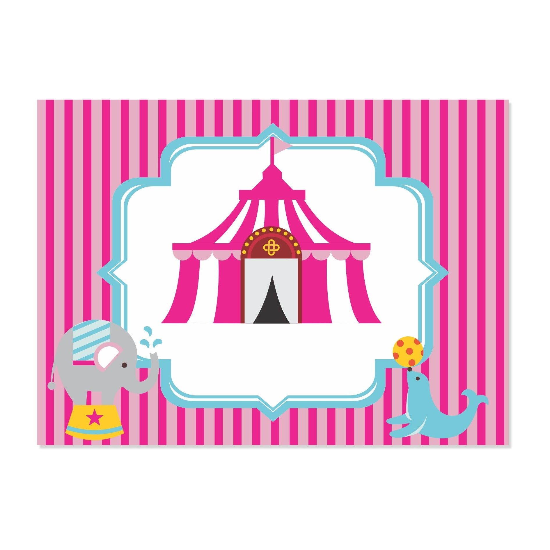 Girly Carnival Table Mats THEME PARTIES Pretty UR Party