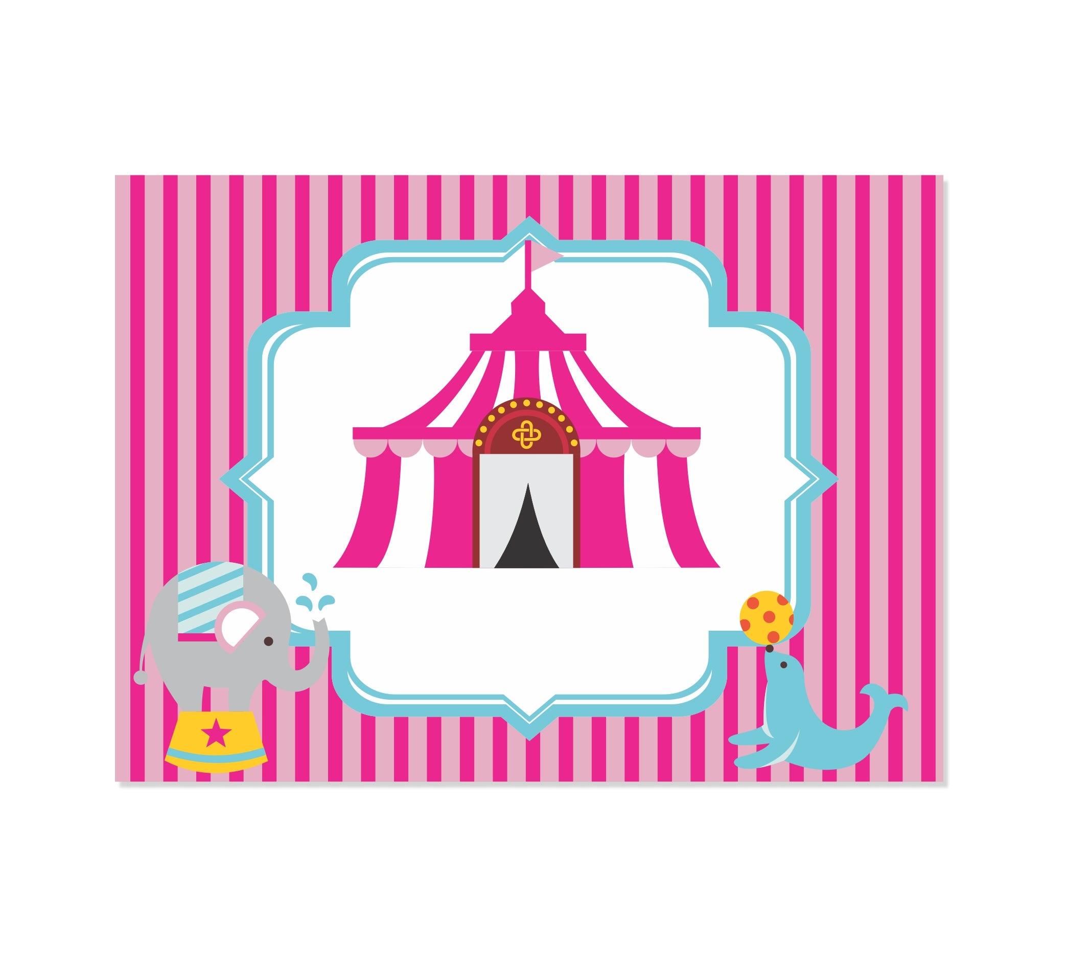 Girly Carnival Table Mats THEME PARTIES Pretty UR Party