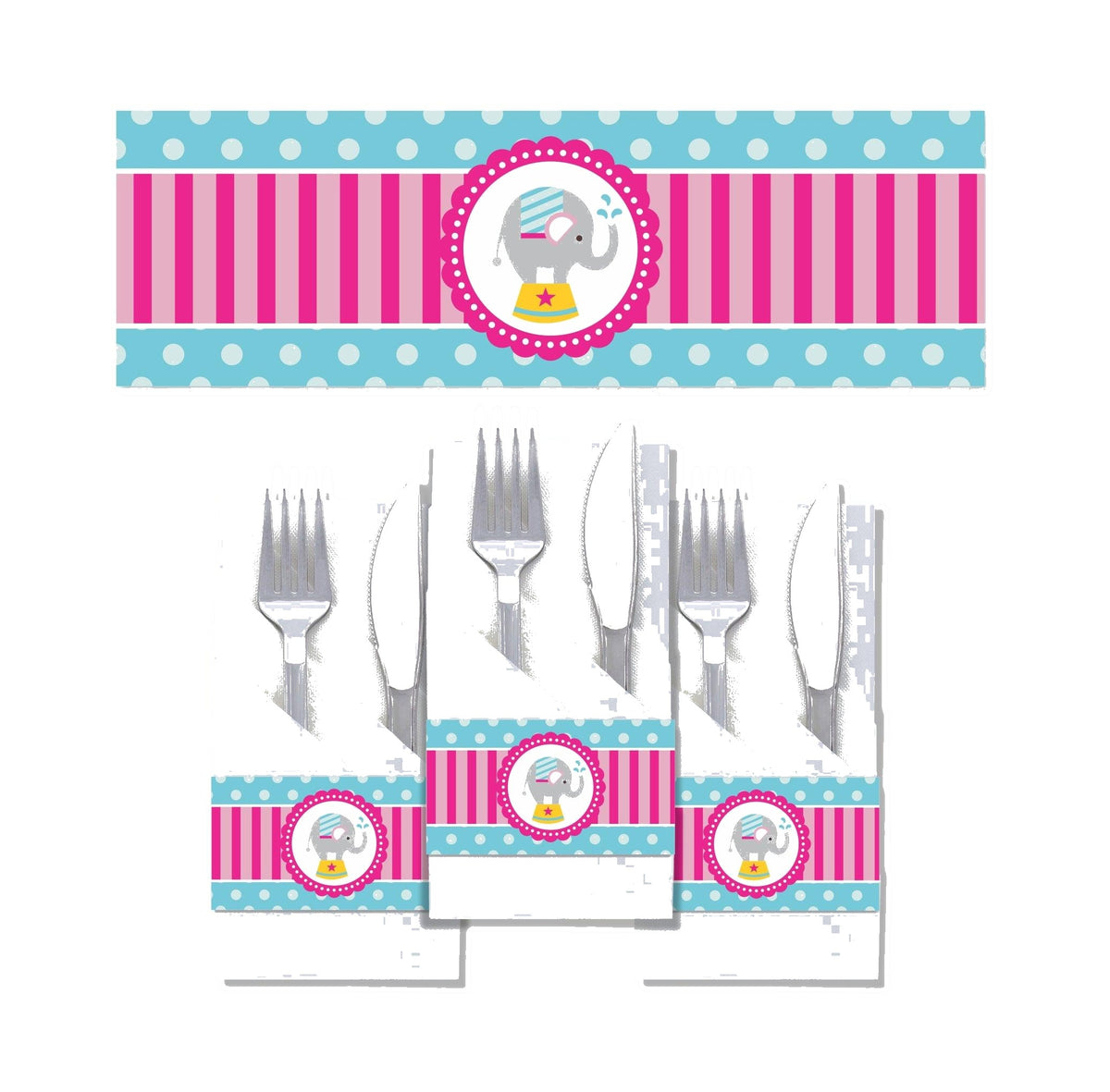 Girly Carnival Napkin Rings