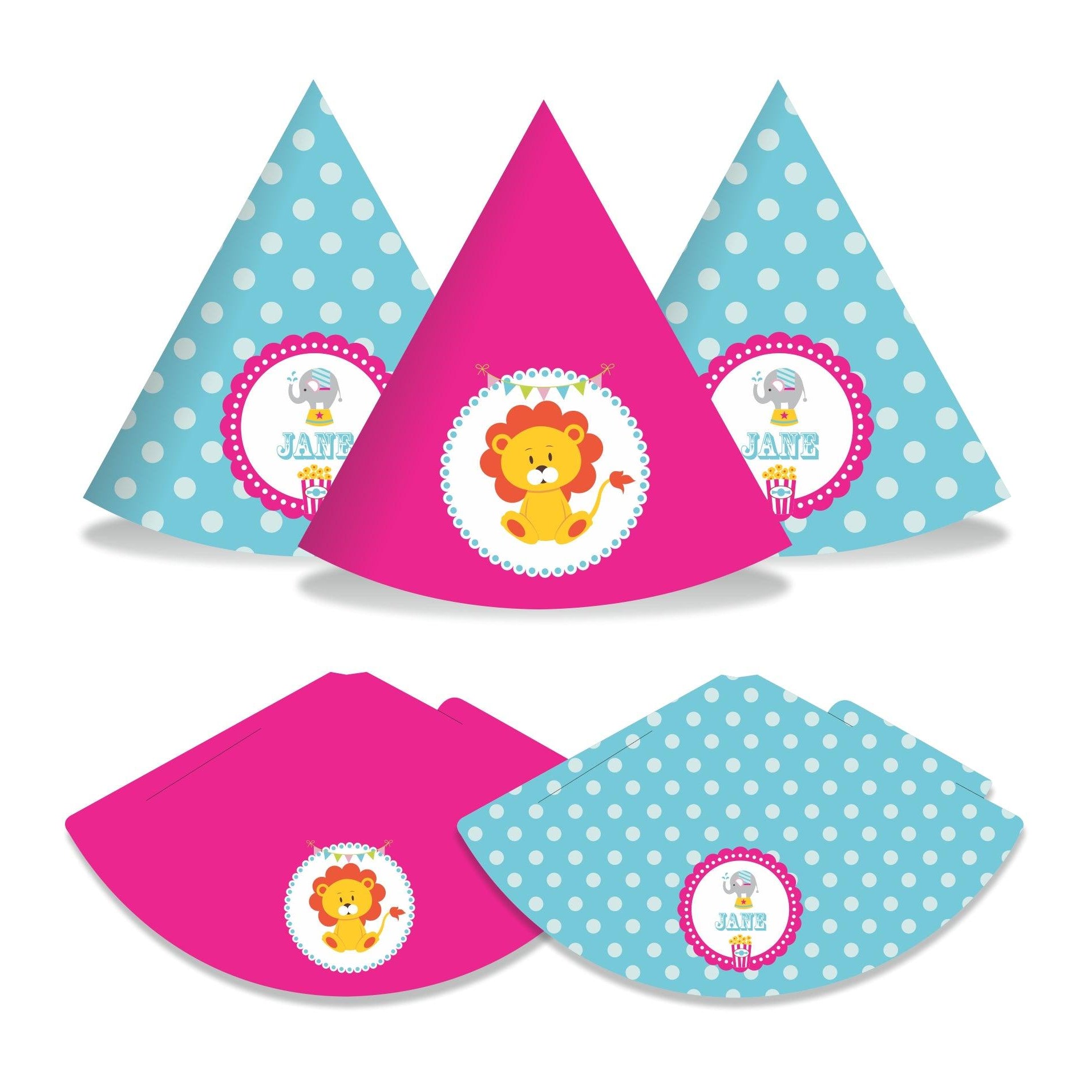Girly Carnival Hats - Pack of 10 THEME PARTIES Pretty UR Party