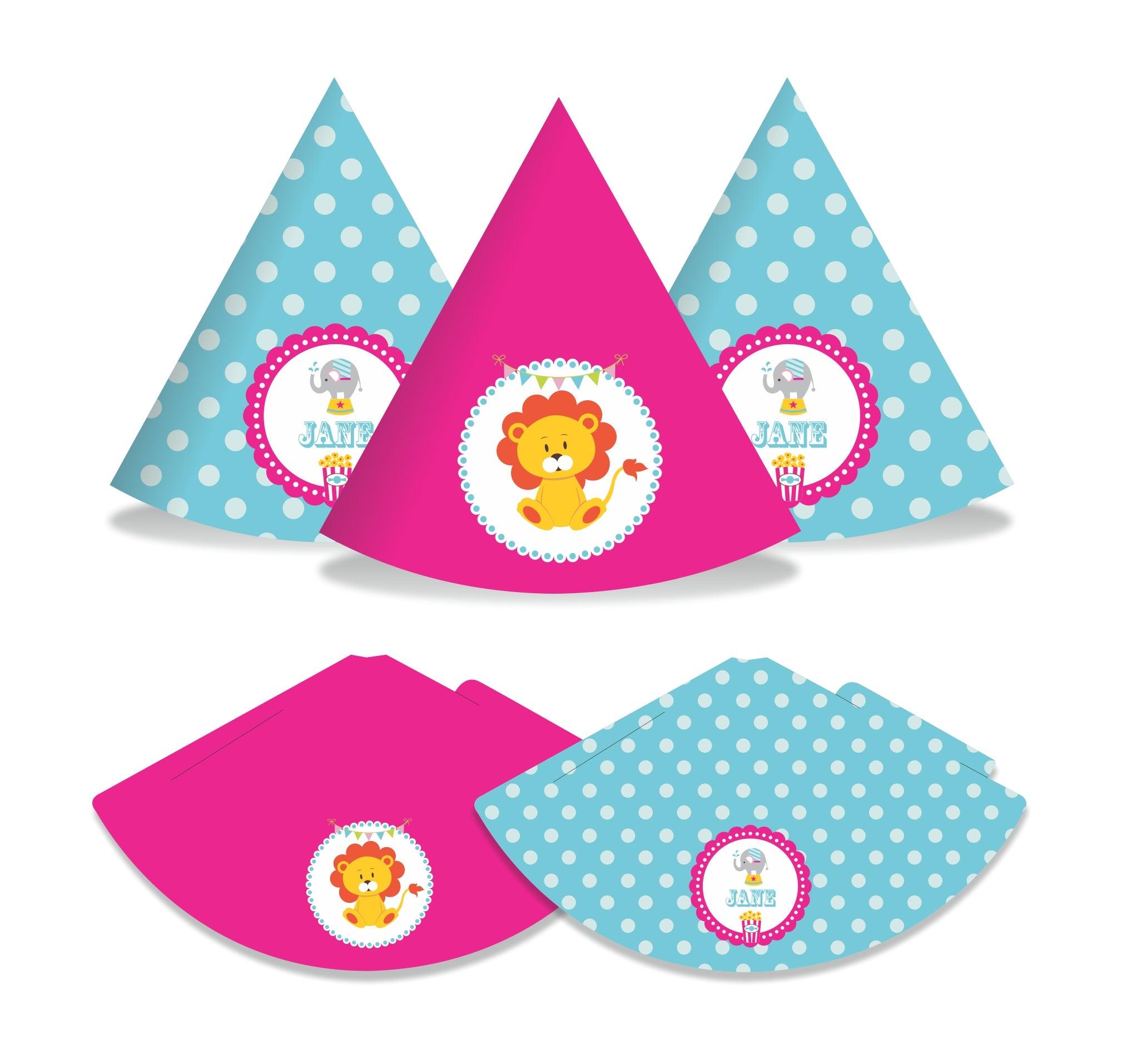 Girly Carnival Hats - Pack of 10 THEME PARTIES Pretty UR Party