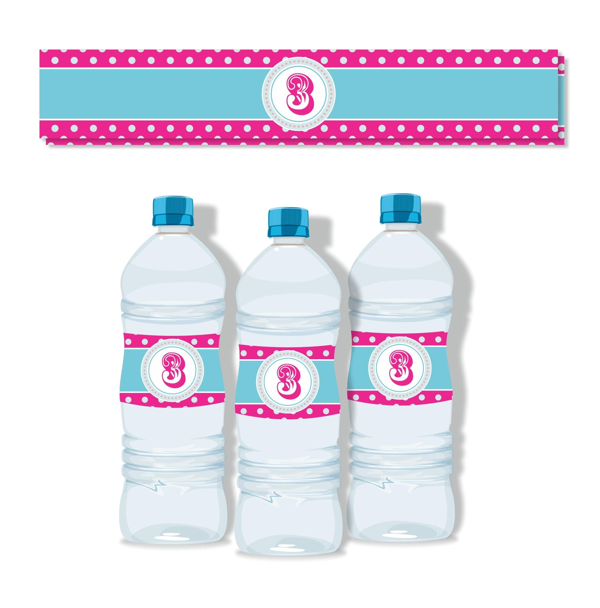 Girly Carnival Water Bottle Labels THEME PARTIES Pretty UR Party