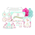 Carousel Party Decorations Kit - 80 Pieces Combo Pack BIRTHDAYS Pretty UR Party