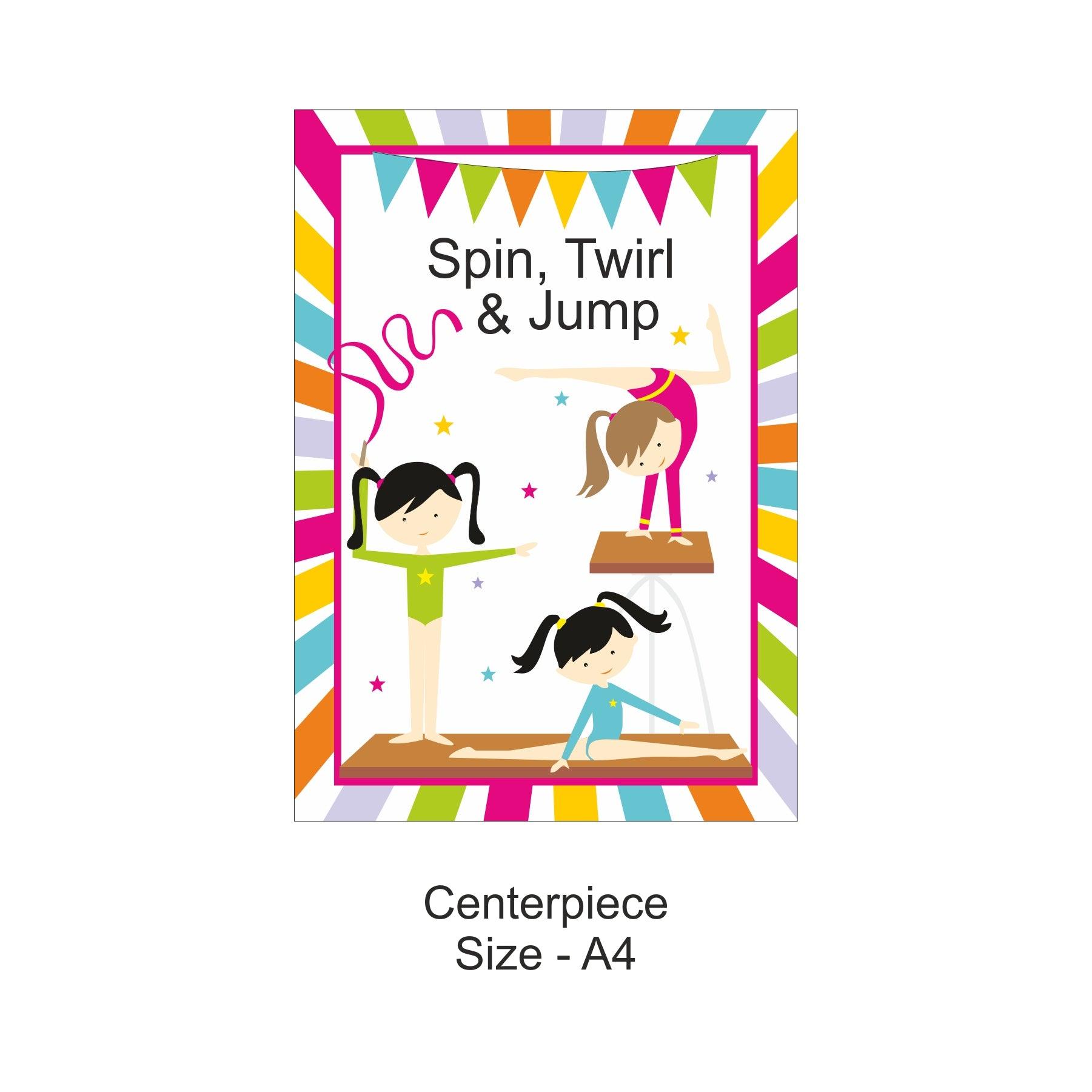 Gymnastics Party Decorations Package - 70 pieces Combo BIRTHDAYS Pretty UR Party