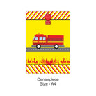 Firetruck Party Decorations Kit- 80 Pieces Combo Pack BIRTHDAYS Pretty UR Party