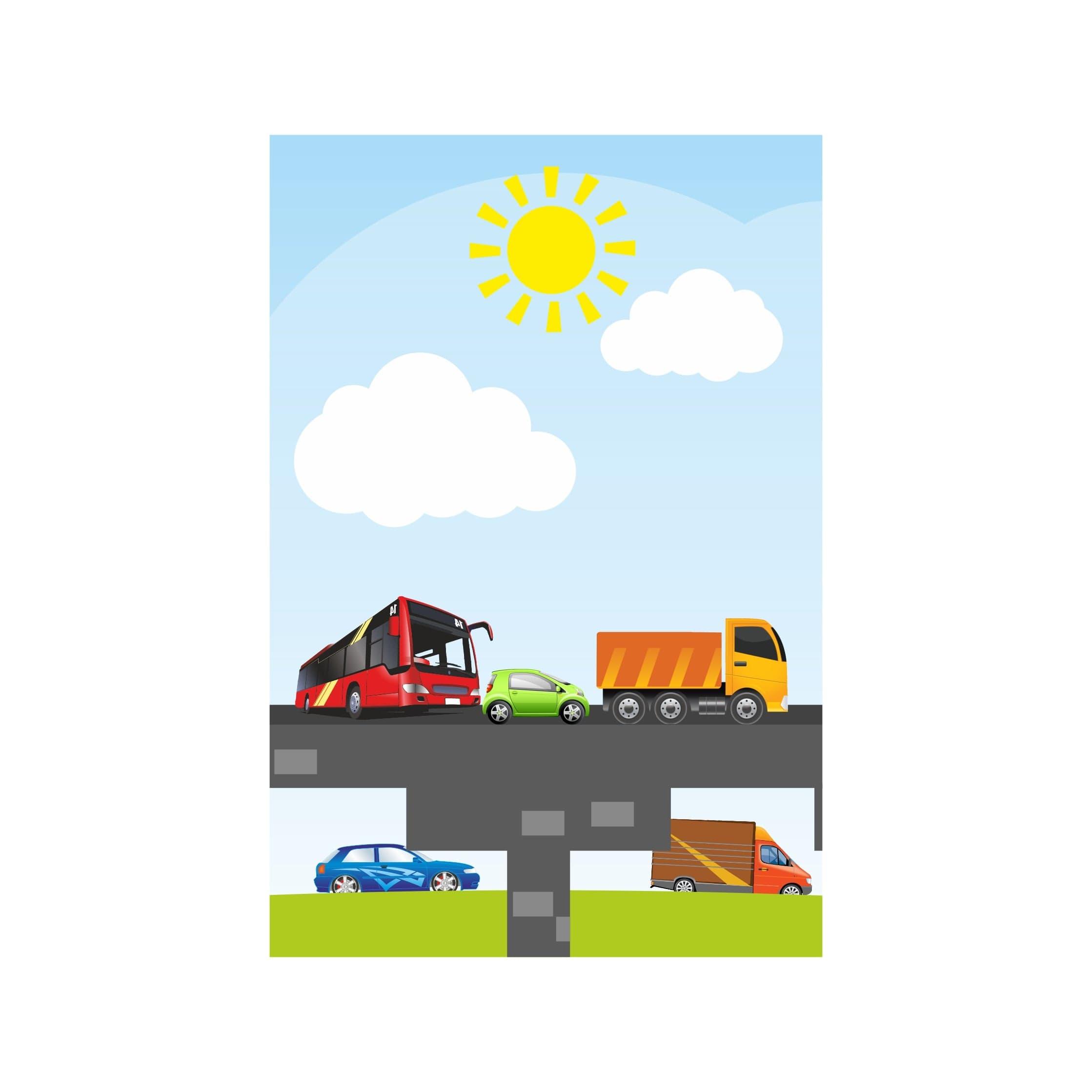 Transport Party Decorations Kit - 80 Pieces Combo Pack BIRTHDAYS Pretty UR Party