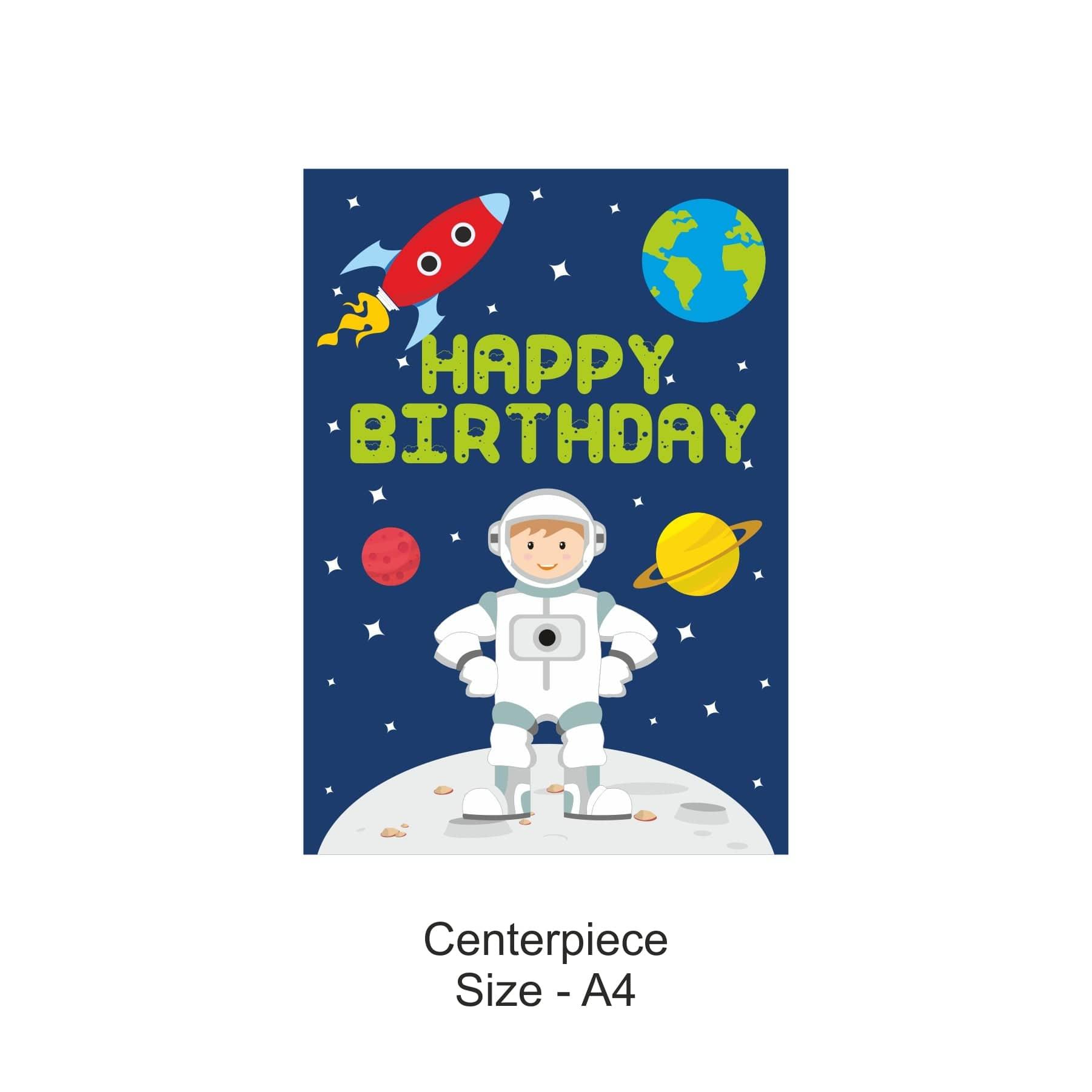 Space Party Decorations Kit - 80 pieces Combo Pack BIRTHDAYS Pretty UR Party