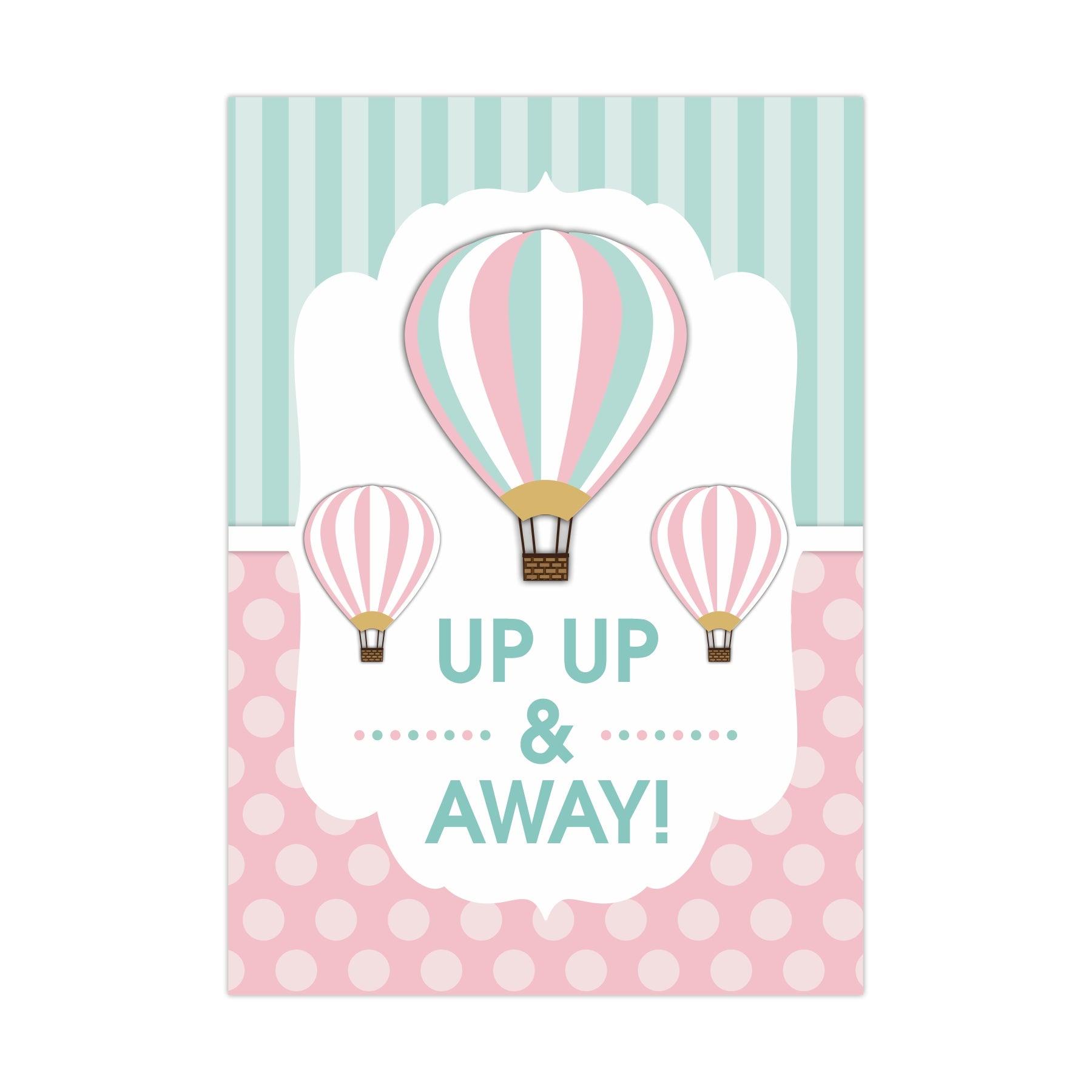 Hot Air Balloon Party Decorations Package - 70 pieces Combo BIRTHDAYS Pretty UR Party