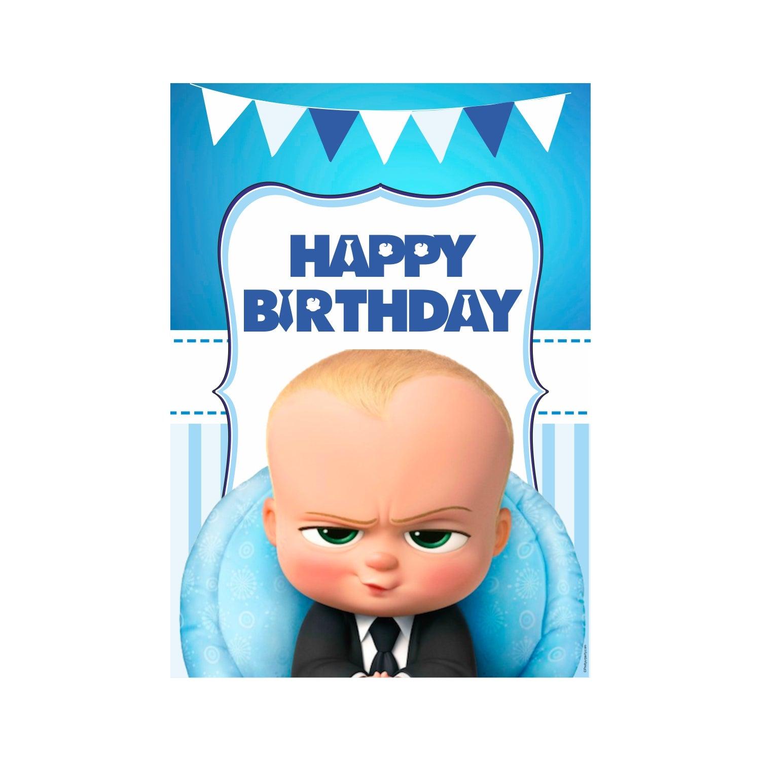 Boss Baby Party Decorations Kit - 80 pcs combo pack BIRTHDAYS Pretty UR Party