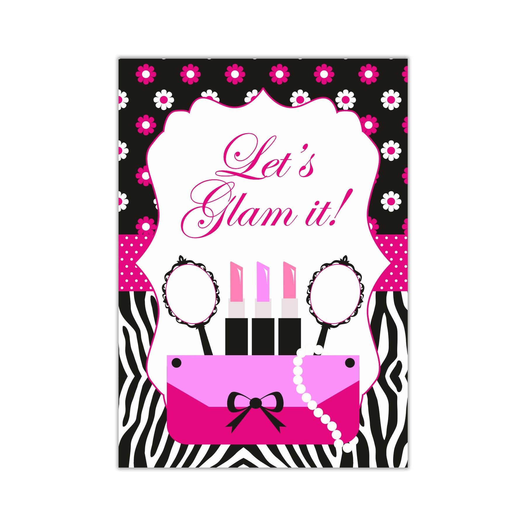 Glam Diva Party Decorations Kit - 80 pieces Combo Pack THEME PARTIES Pretty UR Party