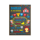 Carnival Chalkboard Poster PERSONALISED Pretty UR Party