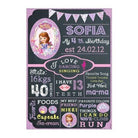 Sofia the first Enchanted Garden Party Chalkboard Poster PERSONALISED Pretty UR Party