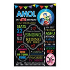 Inside Out Chalkboard Poster PERSONALISED Pretty UR Party