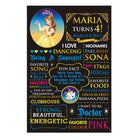 Belle Chalkboard Poster PERSONALISED Pretty UR Party