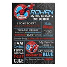Spiderman Chalkboard Poster PERSONALISED Pretty UR Party