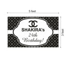 Chanel Theme Backdrop PERSONALISED Pretty UR Party